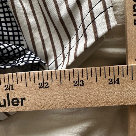 Bai Sheng GT Women's Long Sleeve Blue Nautical Geometric Patchwork Tunic SZ XXL - Picture 7 of 10